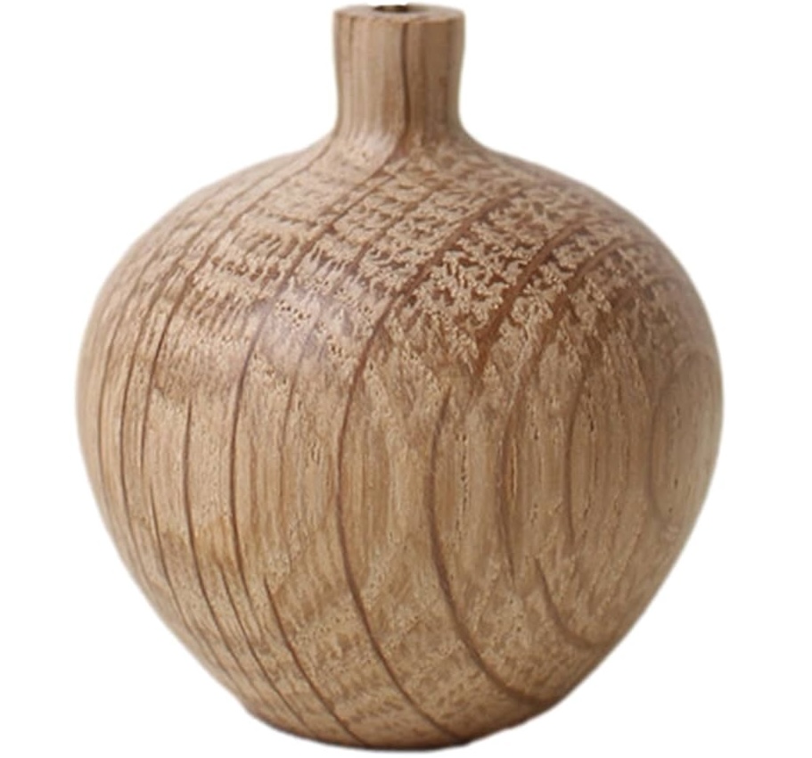 Vase en bois
