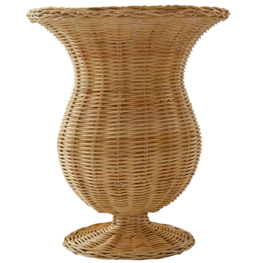 Vase en rotin