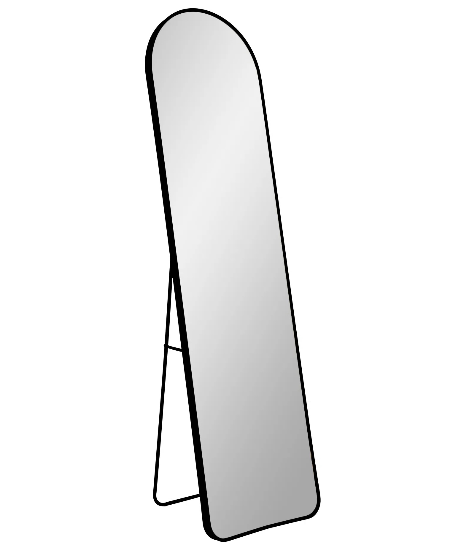 Miroir sur pied ovale