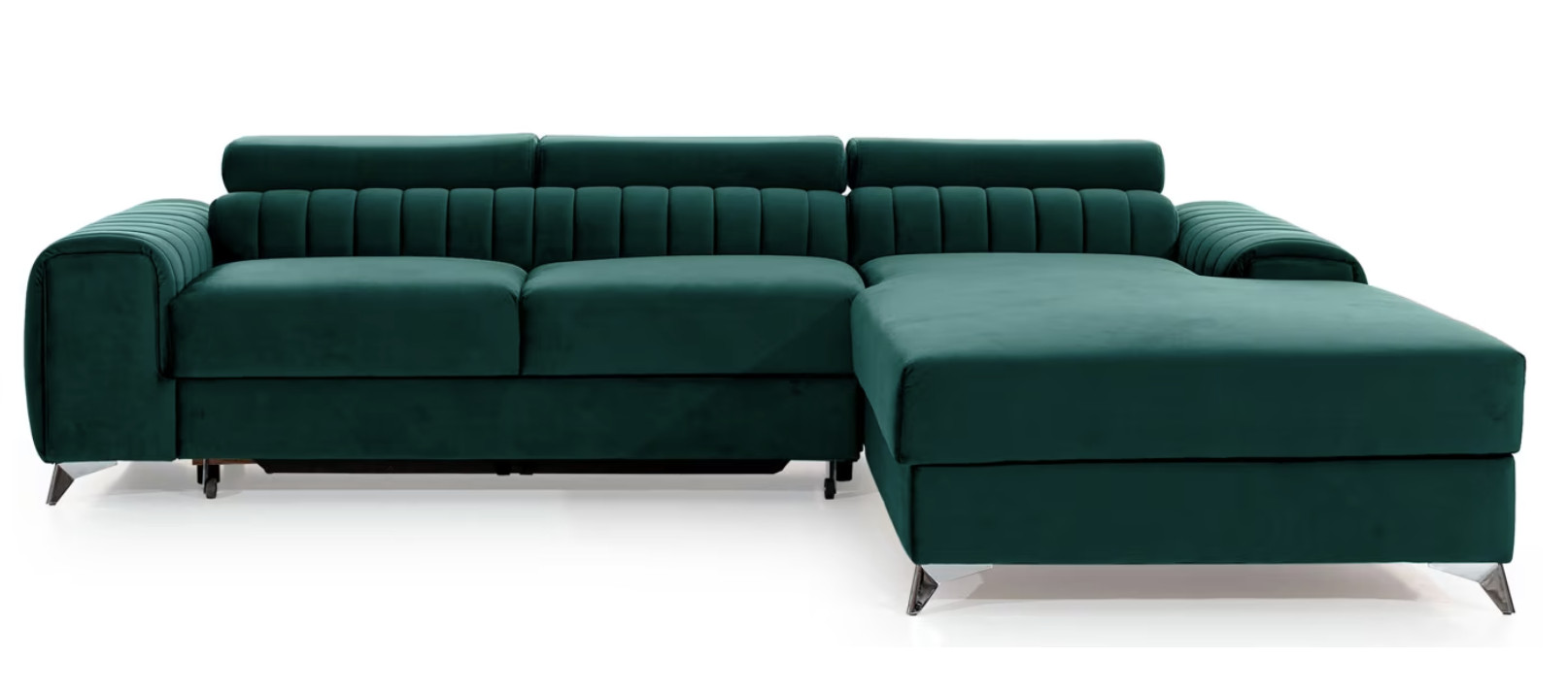 Canapé d'angle en velours