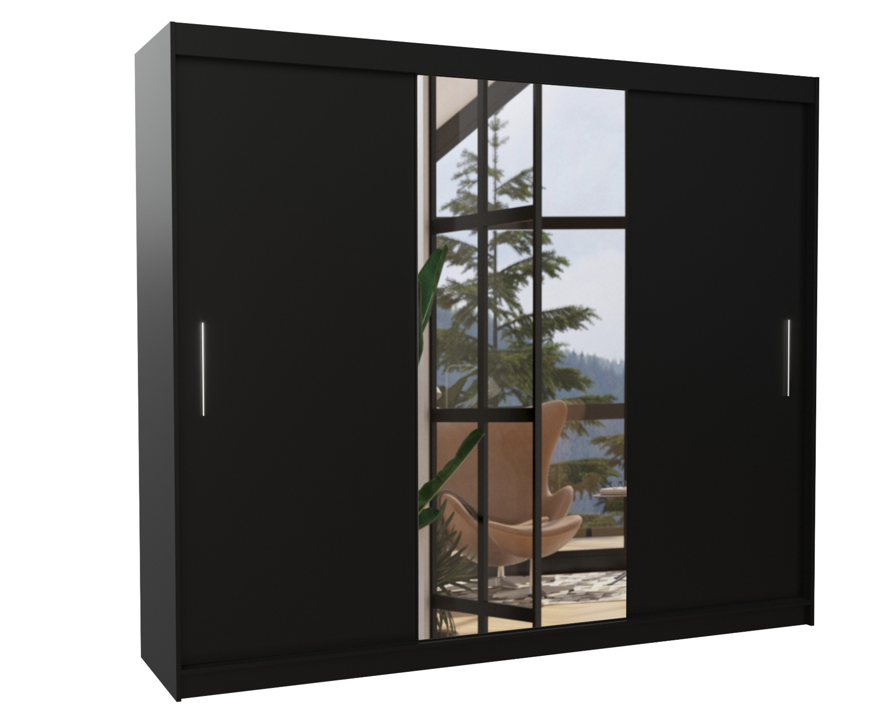 Armoire de chambre avec portes coulissantes