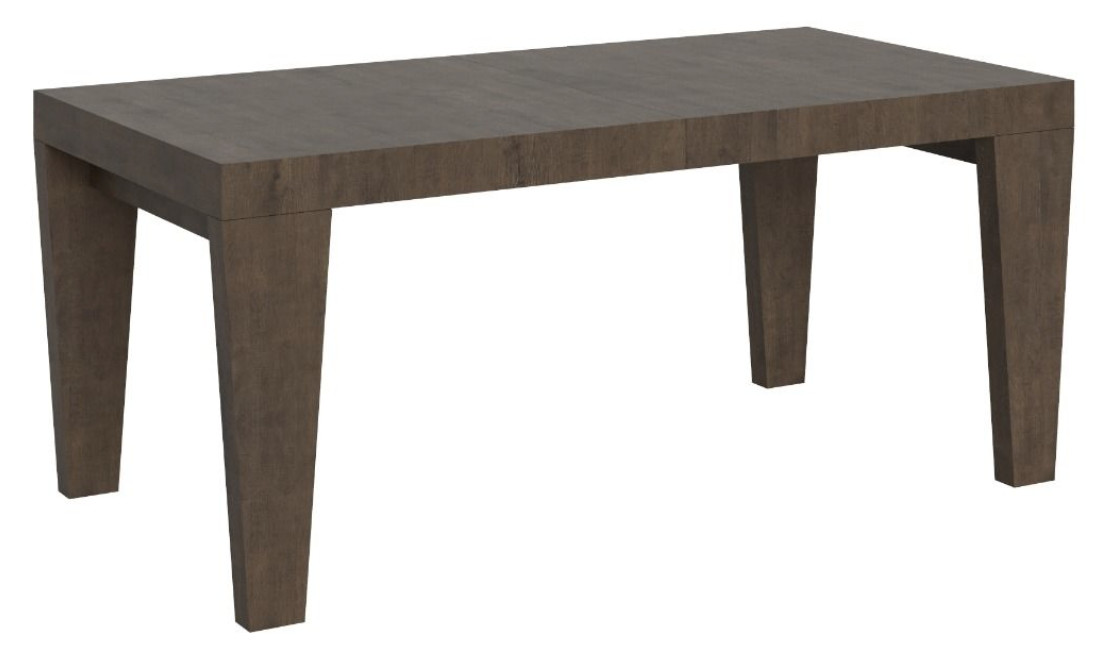 Table extensible en bois foncé