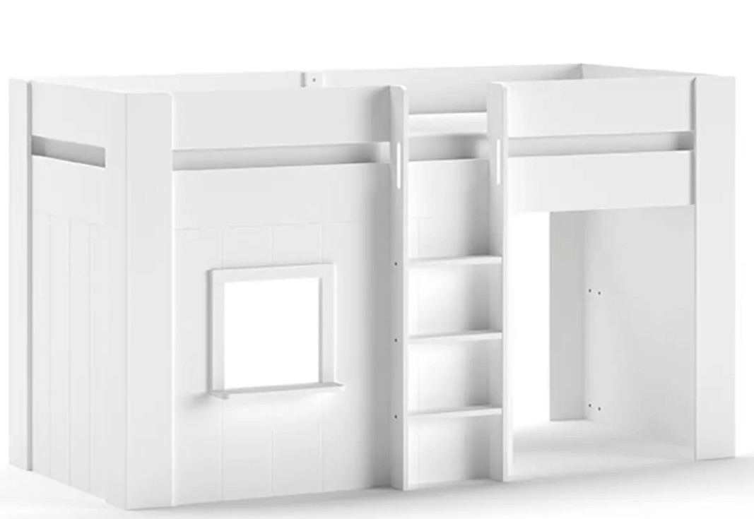 Lit enfant mezzanine mi-hauteur