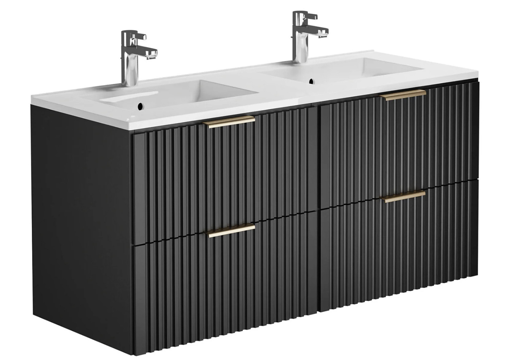 Meuble double vasque encastrée