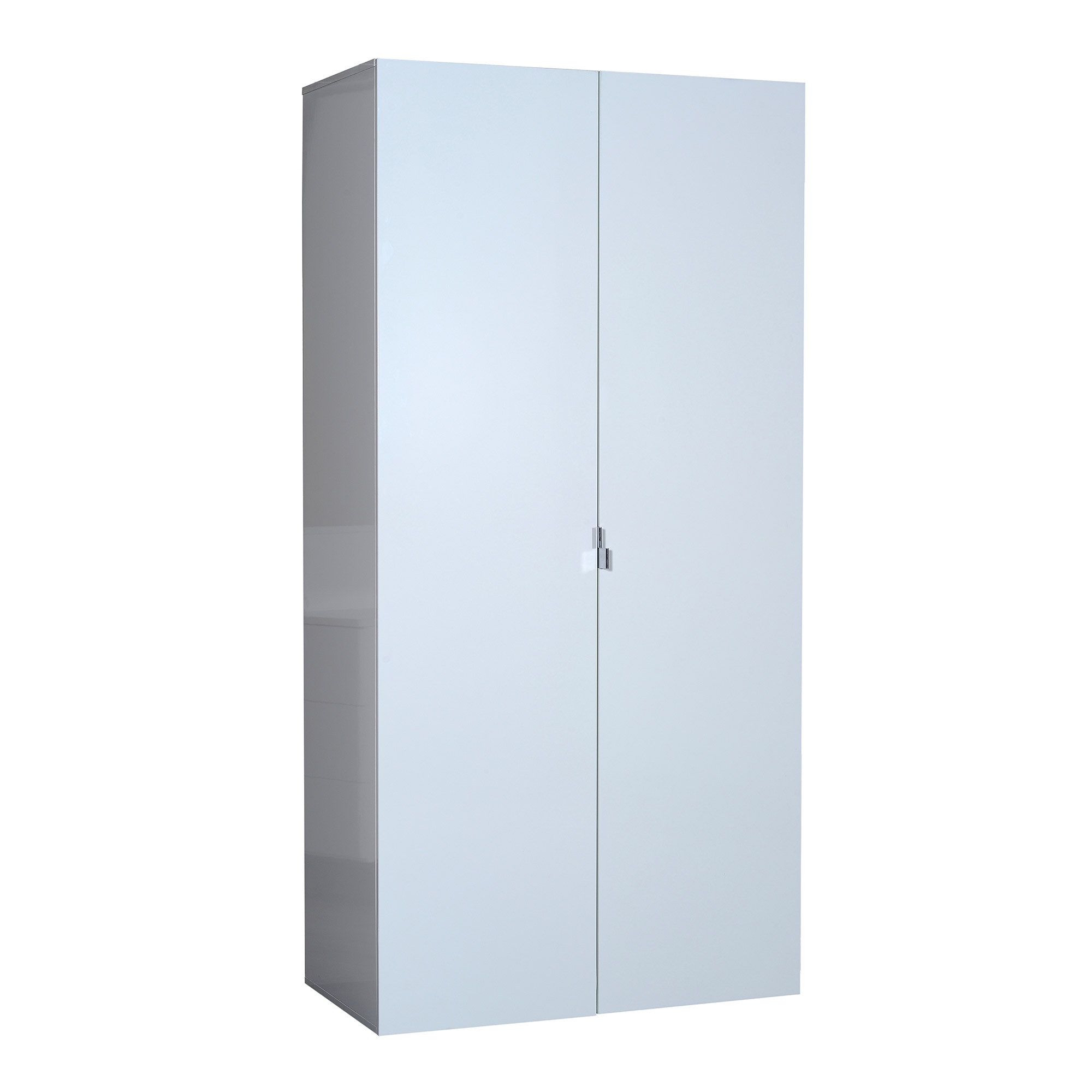 Armoire 2 portes bois laqué blanc Best LesTendances.fr