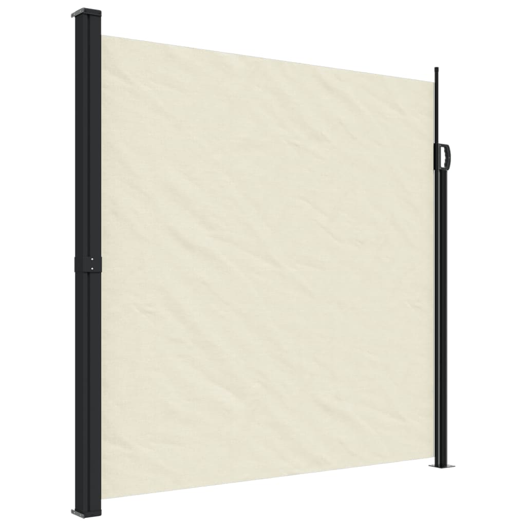 Auvent Latéral Rétractable Anthracite - 220x1200 Cm - Polyester Résistant UV Et Eau - Pour Terrasse, Jardin, Balcon - Montage Inclus - 2