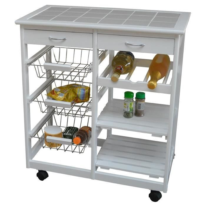 meuble sur roulettes cuisine