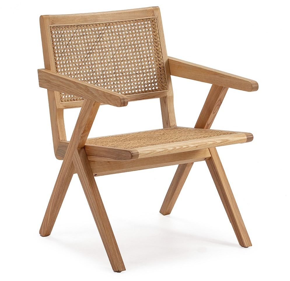 Chaise Avec Accoudoirs En Bois