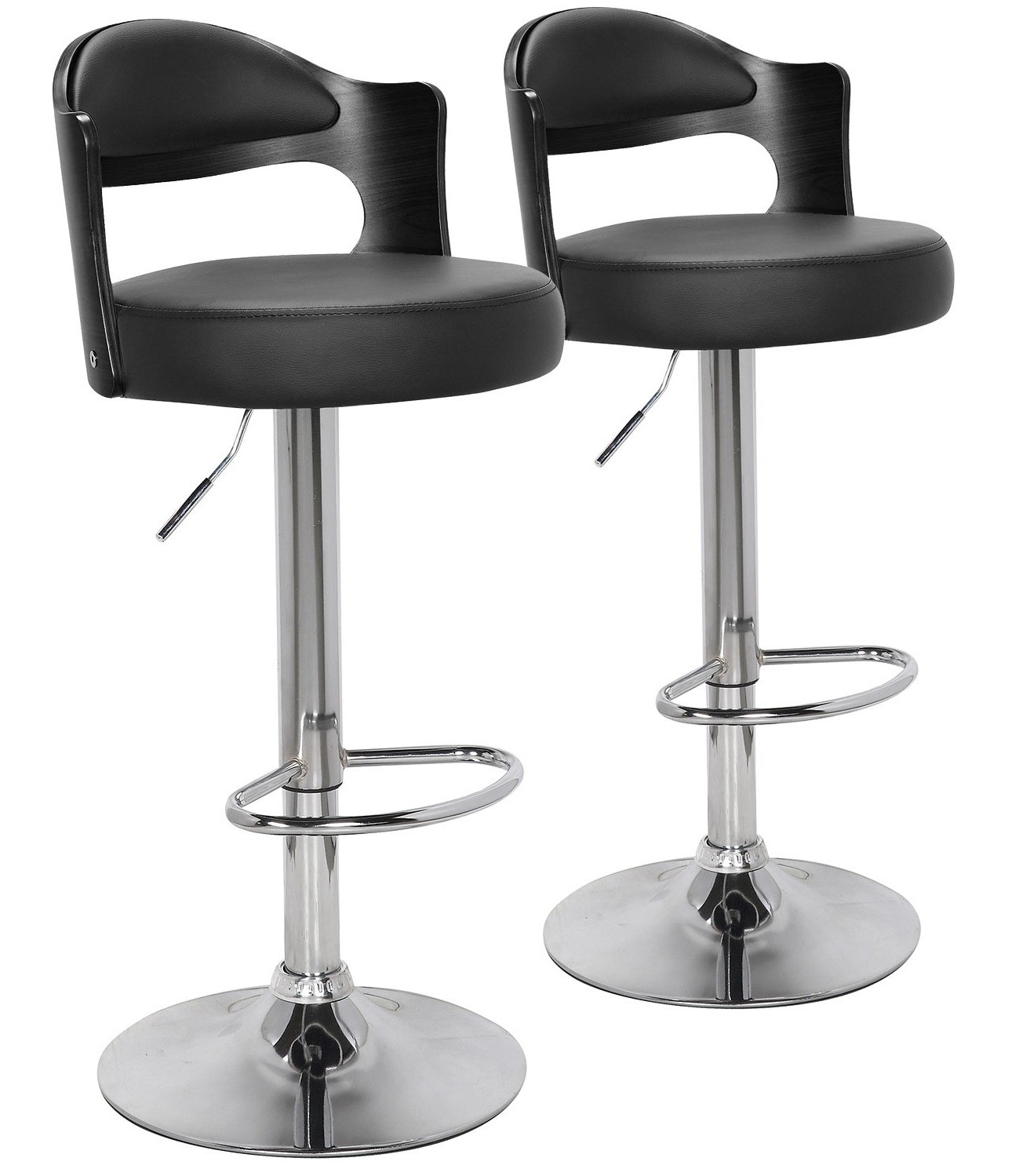 Fauteuil Chaise- Scandinave salon contemporain Noir et gris clair