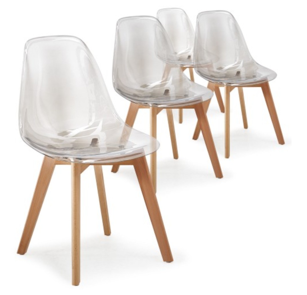 Chaises transparentes but – chaton chien à donner