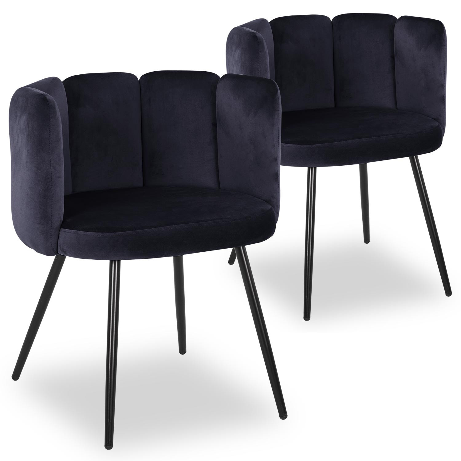 CHAISE LOLIPOP PIED METAL NOIR VELOURS TAUPE