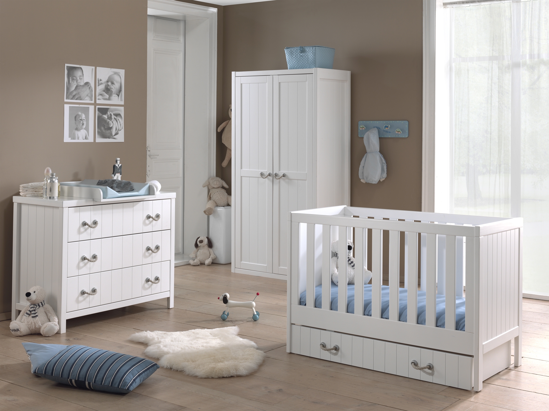 Vipack Chambre bébé laqué blanc Marin LesTendances.fr