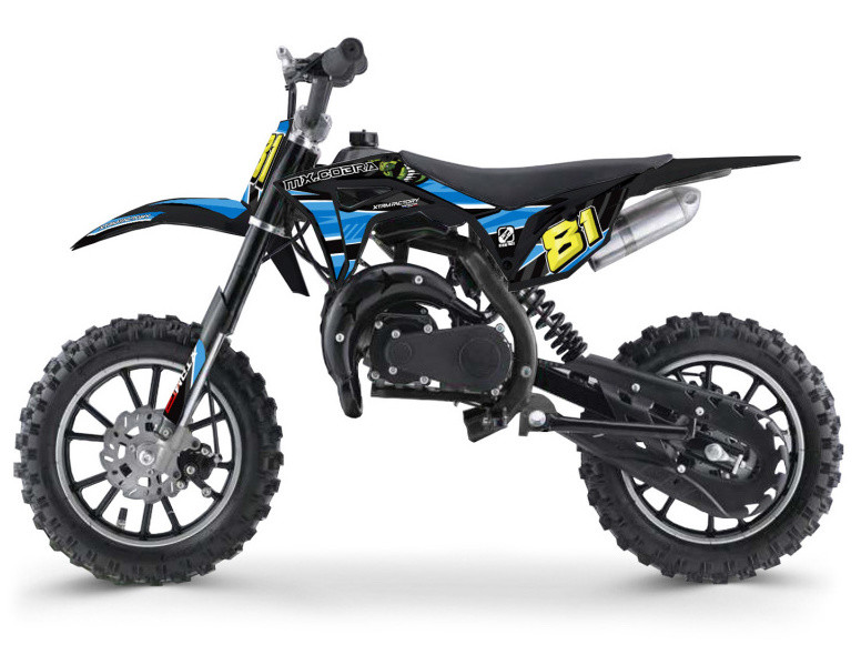  Moto  cross enfant  50cc 2 Temps 10 10 bleu Kobra 