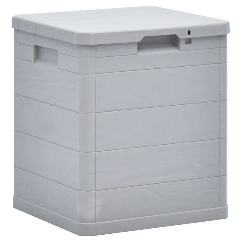 Coffre De Rangement Plastique Gris Clair Nited 42 Cm Lestendances Fr