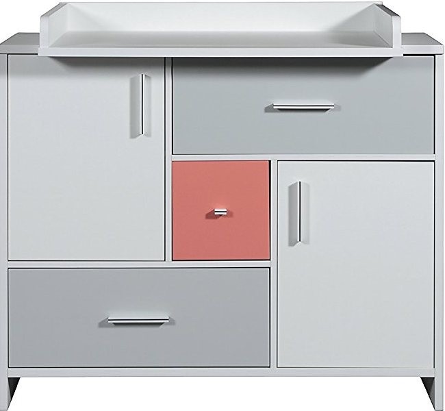 Schardt - Commode à langer 3 tiroirs multicolore Candy Red ...