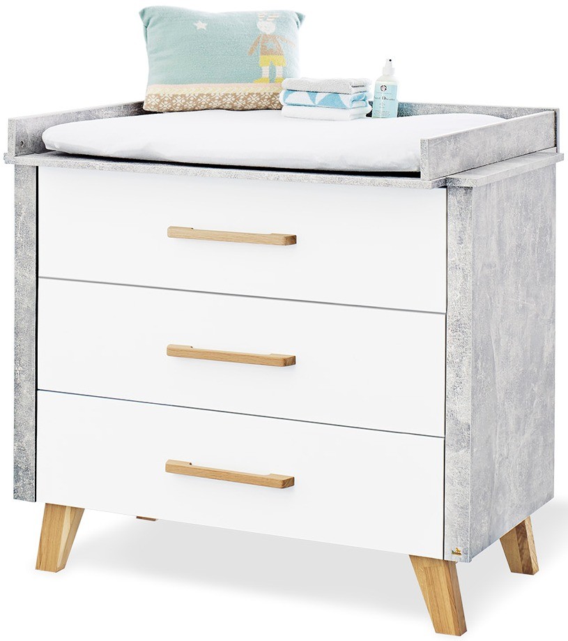 SEPNINE Table à Langer bébé, Commode Bébé, étagère à Langer avec Grand Compartiment de Rangement et 3 Tiroirs, Bois Naturel, 91 cm pour Protection Lombaire, Blanc SEPNINE Table à Langer bébé, Commode Bébé, étagère à Langer avec Grand Compartiment de Rangement et 3 Tiroirs, Bois Naturel, 91 cm pour Protection Lombaire, Blanc