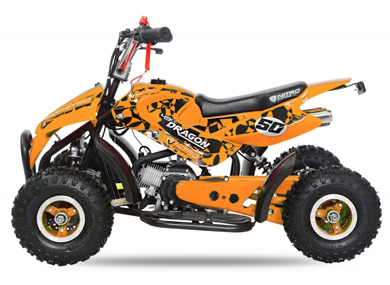 Dragon 49cc 4" sport orange Pocket quad | LesTendances.fr