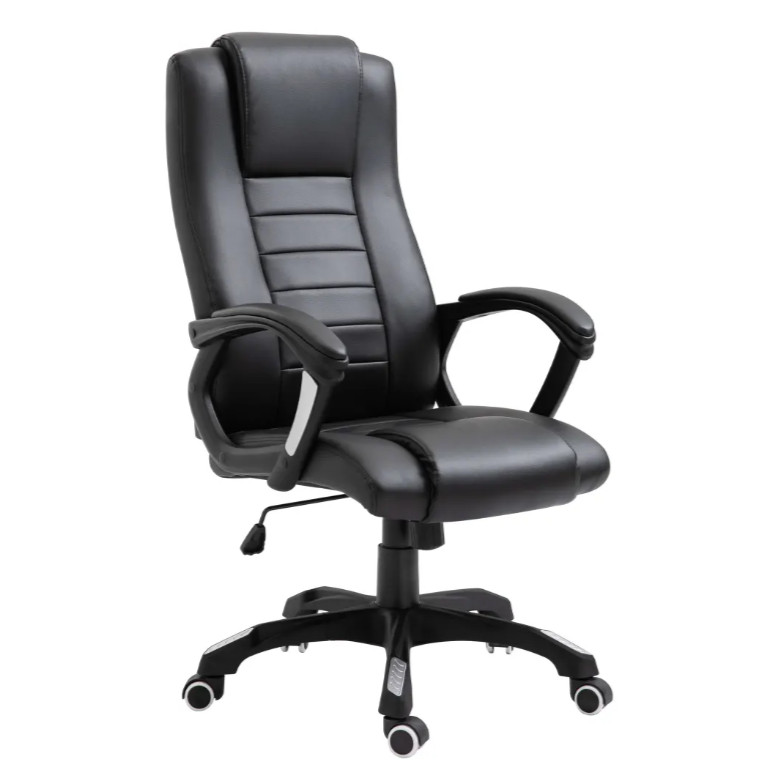 Octane - Fauteuil de bureau simili cuir noir Caleido ...
