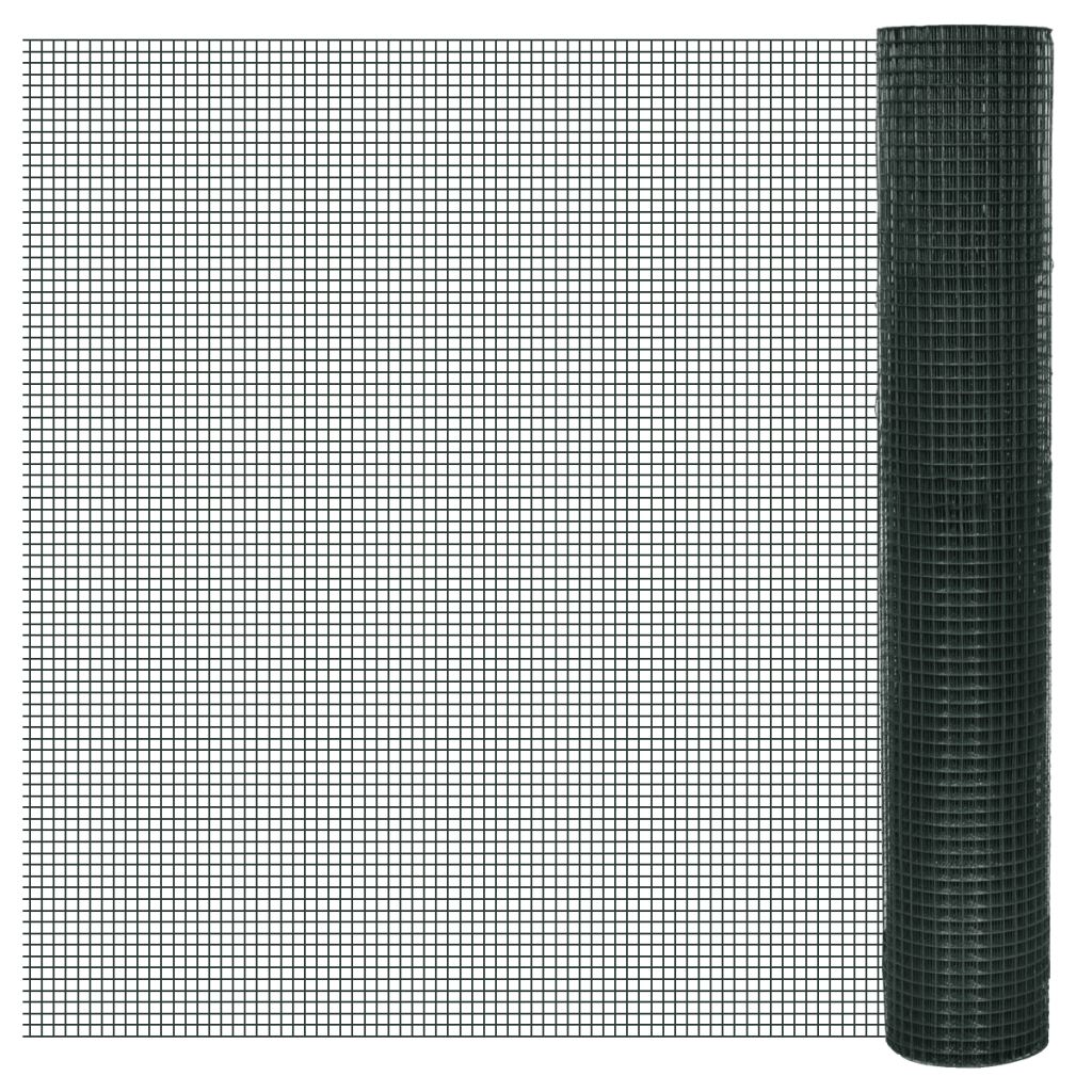 Grillage Volière Acier Galvanisé 25x1m - Maille 36mm - Clôture Protection Animaux