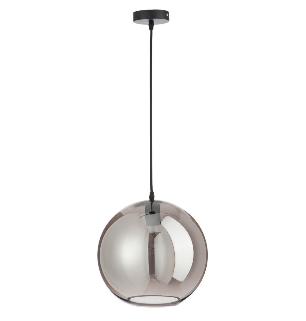 Lampe suspension boule verre argenté Liath H 270 cm LesTendances.fr