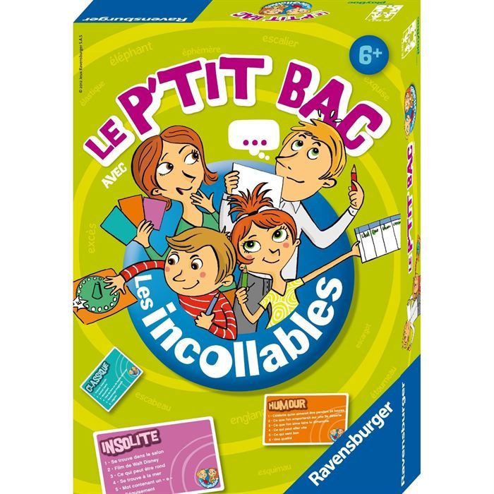 LES INCOLLABLES Jeu de Société Le Petit Bac LesTendances.fr LES INCOLLABLES Jeu de Société Le Petit Bac LesTendances.fr