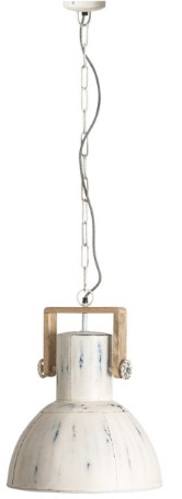 Grande Fleur Décorative En Métal Vieilli - Blanc Cassé/beige, Fait Main