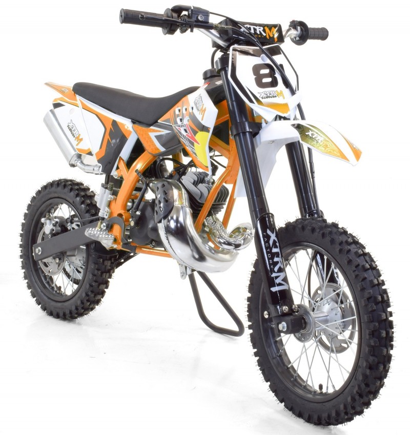 Moto cross 50cc Racing 14/12 9cv automatique Kick starter orange ...