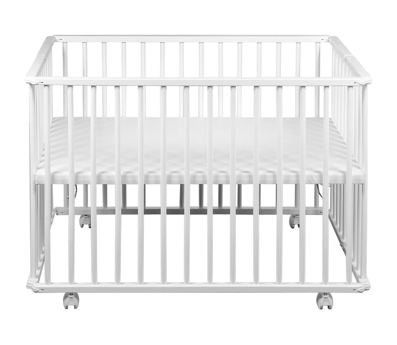 Quax Parc Bebe Pliable Hetre Massif Blanc Rolich 75x100 Cm Lestendances Fr