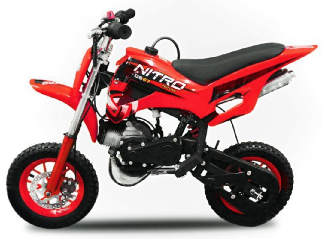 Pocket bike cross 49cc rouge DS67 7/7 LesTendances.fr