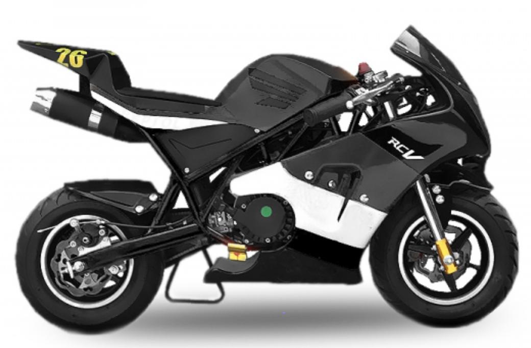 Pocket Bike Rocket Sport Deluxe PS50 49cc Noir LesTendances.fr