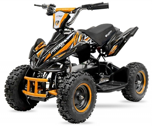 Python 800W orange 6" Quad enfant électrique | LesTendances.fr