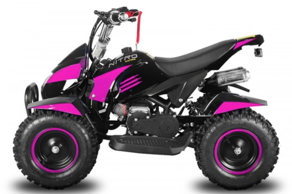 Quad 49cc Cobra II Maxi e-start 6"rose | LesTendances.fr