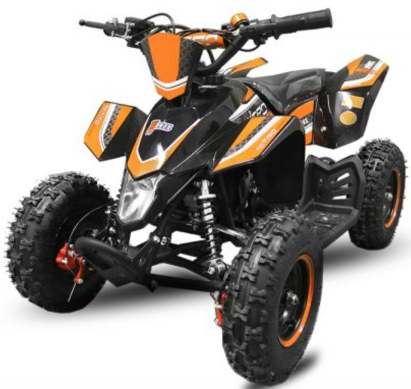 Quad 49cc Madox 6" noir et orange | LesTendances.fr