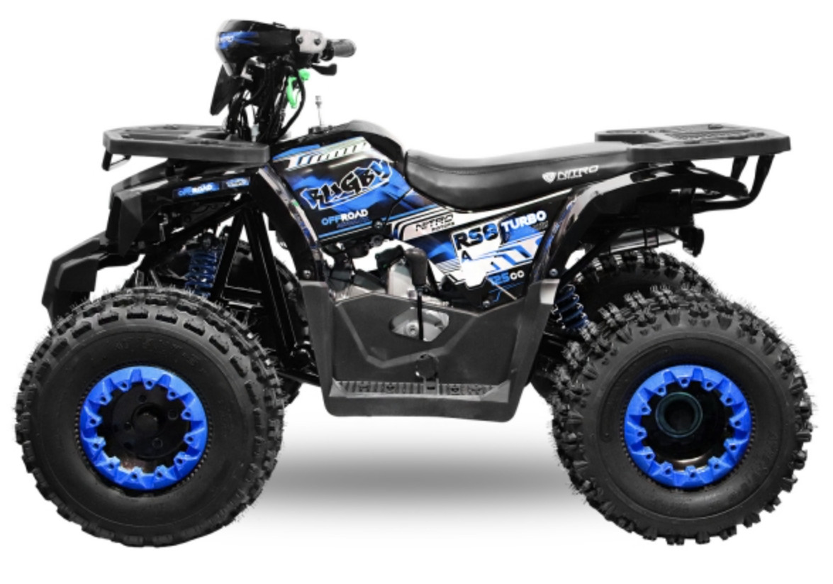 Quad automatique 125cc adulte Rugby RS8 3G bleu LesTendances.fr