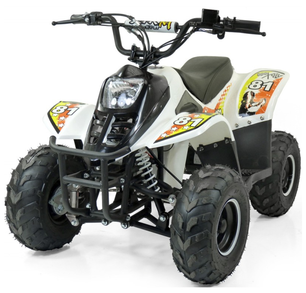 Quad électrique 800W Bibou 6" blanc et orange LesTendances.fr
