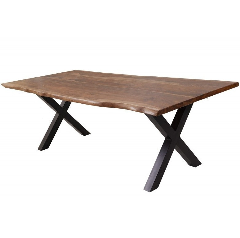Lot De 5 Meubles De Salle à Manger En Bois Massif Foncé - Table Et Chaises HHM