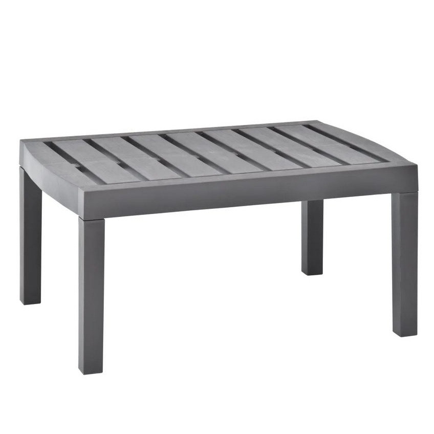 Octane Table basse de jardin plastique marron Leeco LesTendances.fr