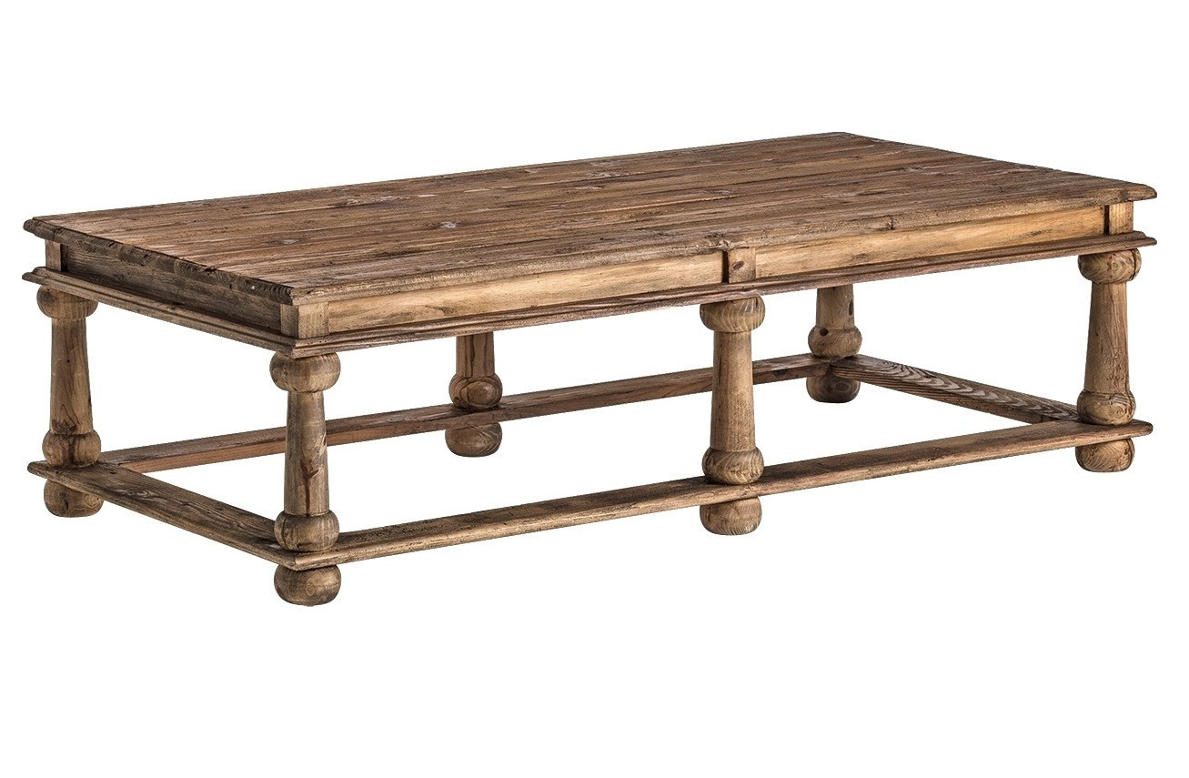 FHE - Table Basse 110x50x40 Cm Bois Massif De Pin - YOSOO - DX4948