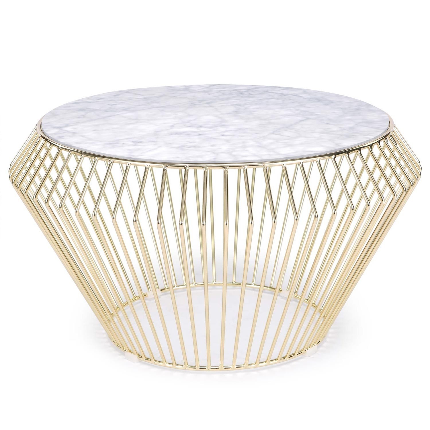 BarberPub Table Basse En Bois Rond Canapé Moderne Petite Table Dappoint