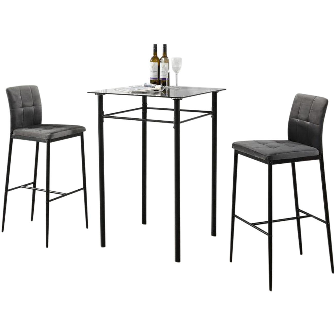 Table de bistrot carrée vidaXL marron clair 60x60 cm MDF