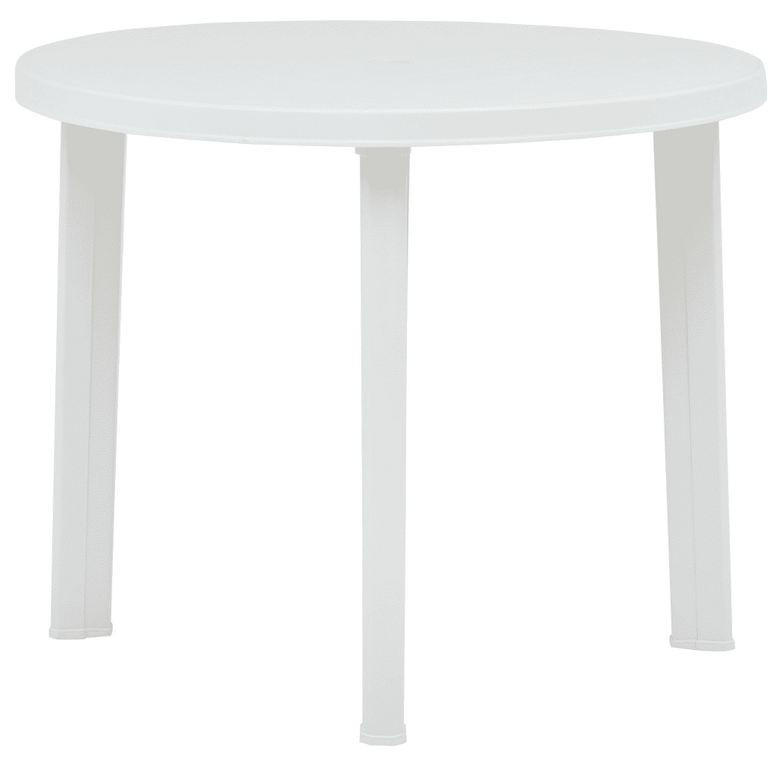 Octane Table de jardin ronde plastique blanc Assoa LesTendances.fr