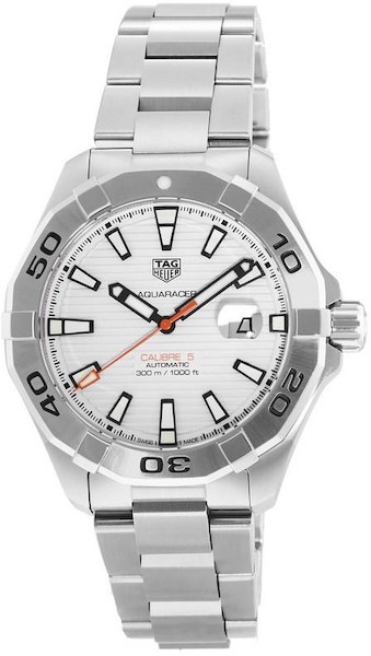 Pre-Owned TAG Heuer Aquaracer Men Watch in White Colour Dial