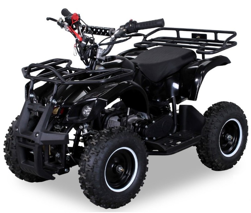 Torino 49cc e-start noir 6" Quad enfant avec porte bagages ...