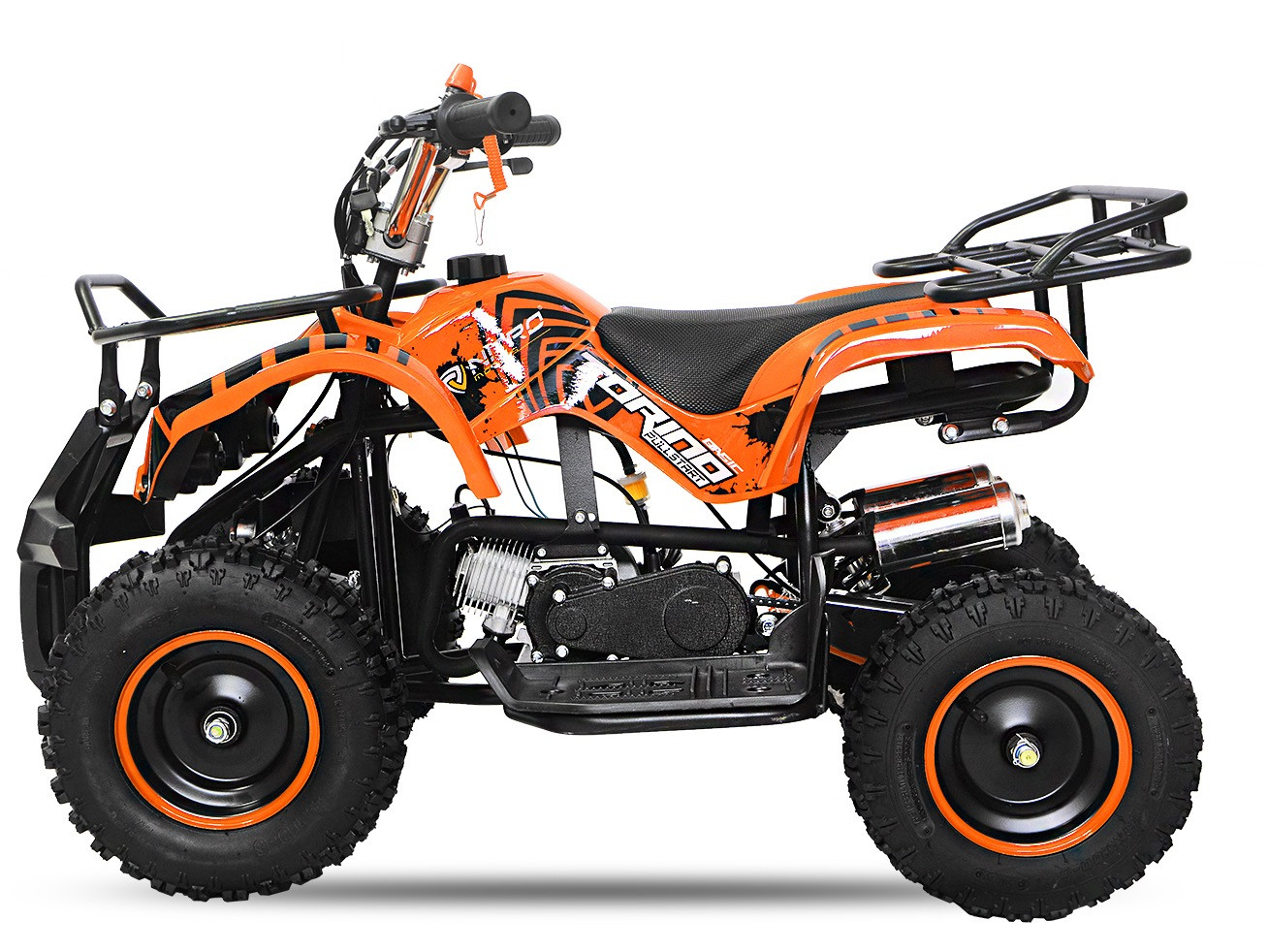 Torino 49cc orange 6" Quad enfant avec porte bagages | LesTendances.fr