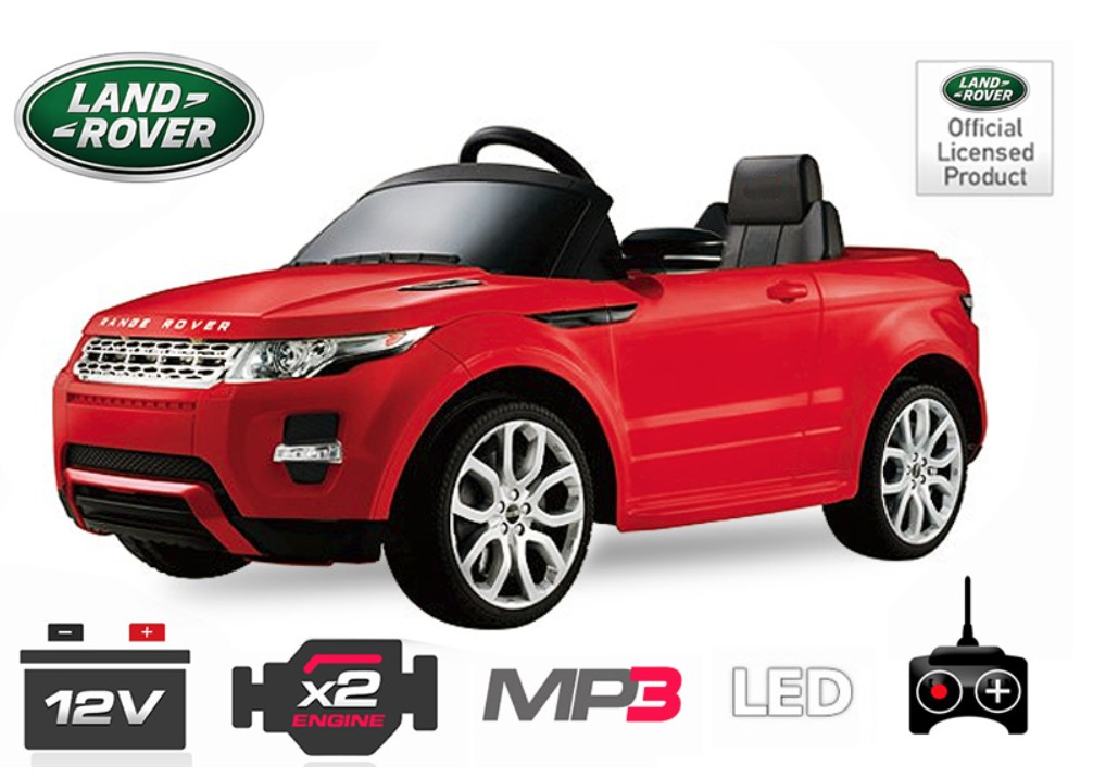 Land Rover - Voiture électrique Land Rover Evoque 2x35W rouge ...
